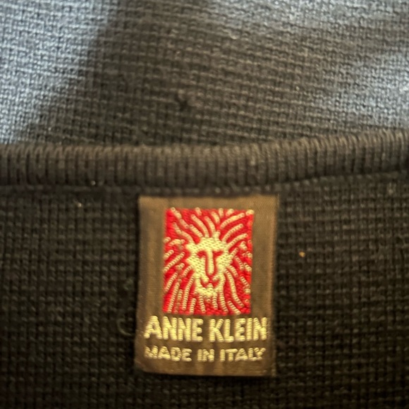 Anne Klein 100% Wool Skirt Made In Italy Black - Picture 3 of 3